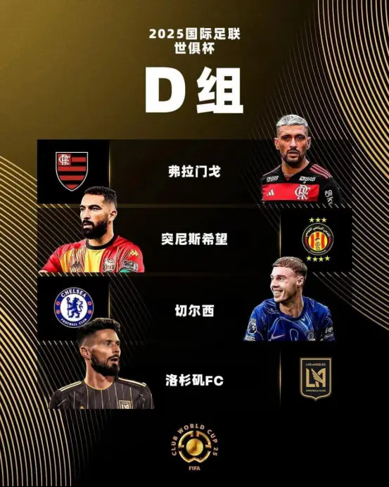 2025世俱杯D組：切爾西頭號(hào)熱門，洛杉磯FC頂替萊昂進(jìn)死亡之組