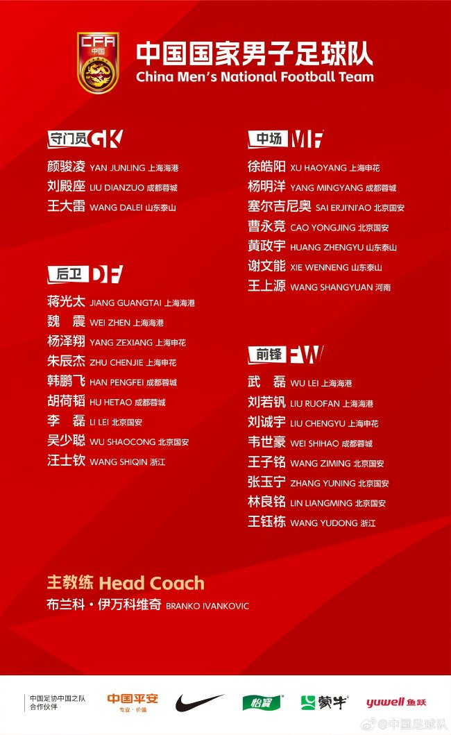 國足27人名單出爐：武磊回歸楊明洋首秀 蔣圣龍傷缺決戰(zhàn)印尼巴林