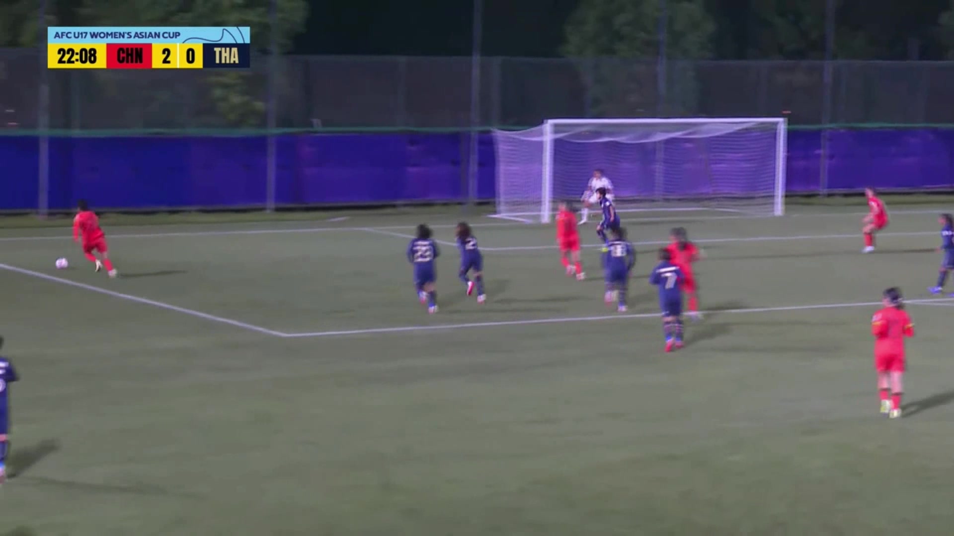 U17女足3-0領(lǐng)先！成宛迪門前頭球破門建功