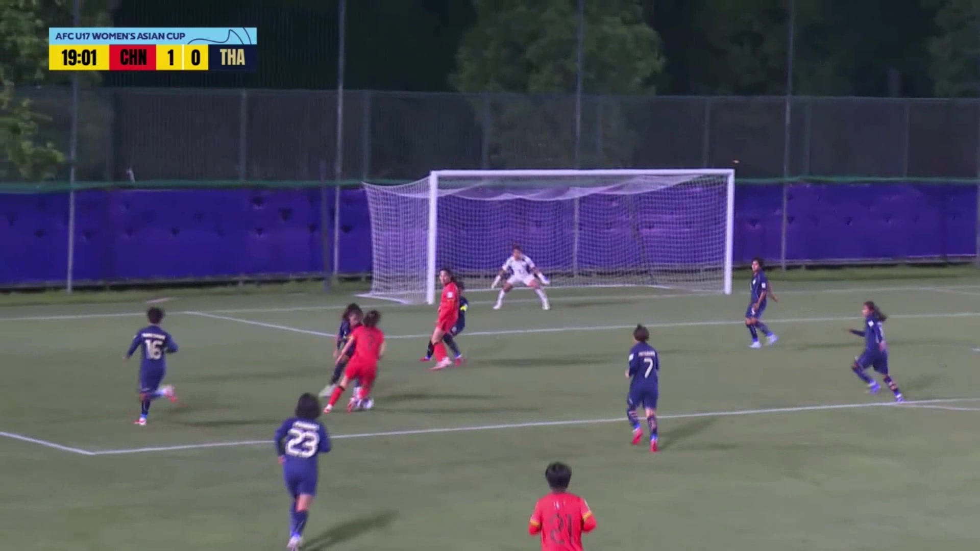 U17中國女足2-0領(lǐng)先！李啟嫻門前包抄破門